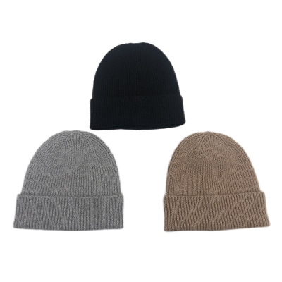 Outdoor Travel Warm Soft Knit Recycled Polyester Cap Knitted Hat Cuff Beanie