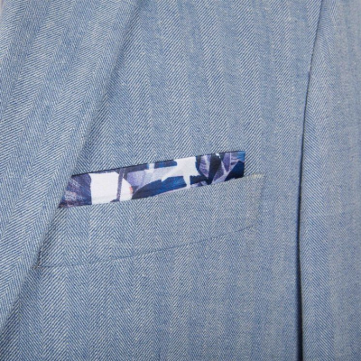 Tailor Made Blue Formal Men′ S Business Single Breasted Stripe Suit