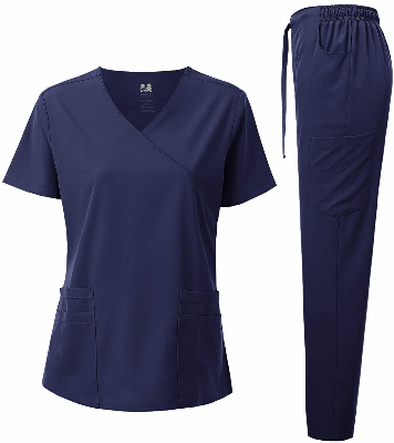Custom Logo Comfortable Fabric Hospital Workwear Nurse Uniform Medical Scrubs