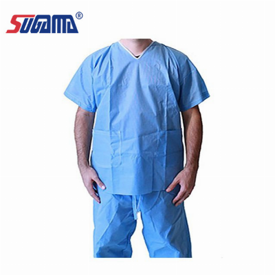 Short Sleeves Waisted Pants Medical Doctor Scrub Suits Medical Uniform
