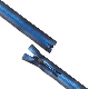  #7 Nylon Waterproof Black and Blue Double Color Zipper