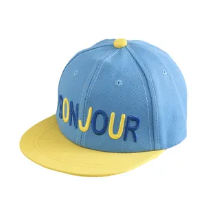 Stock Cute 5 Panel Outdoor Caps 3D Embroidery Personalized Children Baseball Cap