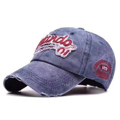 100% Cotton Adjustable Customer Brand Logo Embroidery Sports Baseball Cap