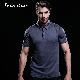 100% Polyester Solid Color Mens Fitness Sport Running Polo Shirt manufacturer