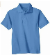 Boys′ Short Sleeve Embroidered Pique Blank Navy Polo Shirt with School Name for Uniform manufacturer