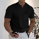 Plus Size Sports T-Shirt Men′s Short-Sleeved Summer V-Neck Polo Shirt manufacturer