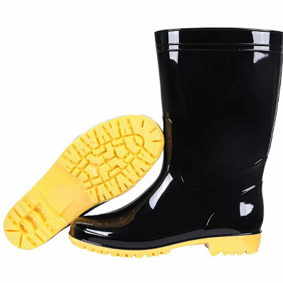 PVC Customized Work Safety Mens PVC Middle Waterproof Rain Boots Footwear Shoes