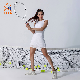 Ingor Sportswear Custom Activewear Women Apparel Tennis Skirts Zip up One Pieces Skirts with Inner Shorts and Side Pocket Design manufacturer