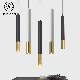 Decorative GU10 Hanging for Kitchen Bar Living Room Black with Gold Aluminum Pendant Lamp manufacturer