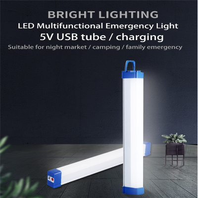 Outdoor Charging Tent Emergency Lamp Camping Home USB Rechargeable LED Tube Light