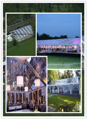 Well-Decorated Transparent Wedding Party Tent for 500 Seaters