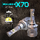 New X70 60W 15600lm 9006 12V 24V Auto Car LED Headlight Bulb Auto Light manufacturer