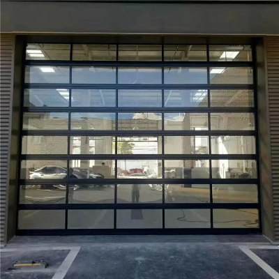 Tempered Glass Garage Door Residential Automatic Garage Doors for Sale