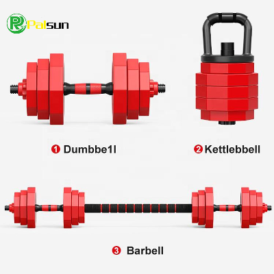 Factory Wholesale 15 Kg Adjustable Dumbbells Free Weights Cast Iron Cement Dumbbell